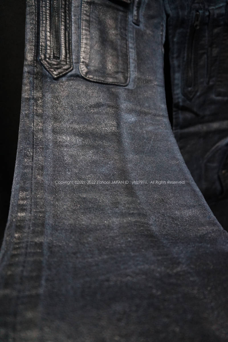 TORNADO MART コーティング加工 光沢カーゴパンツ M フレア ブーツ  