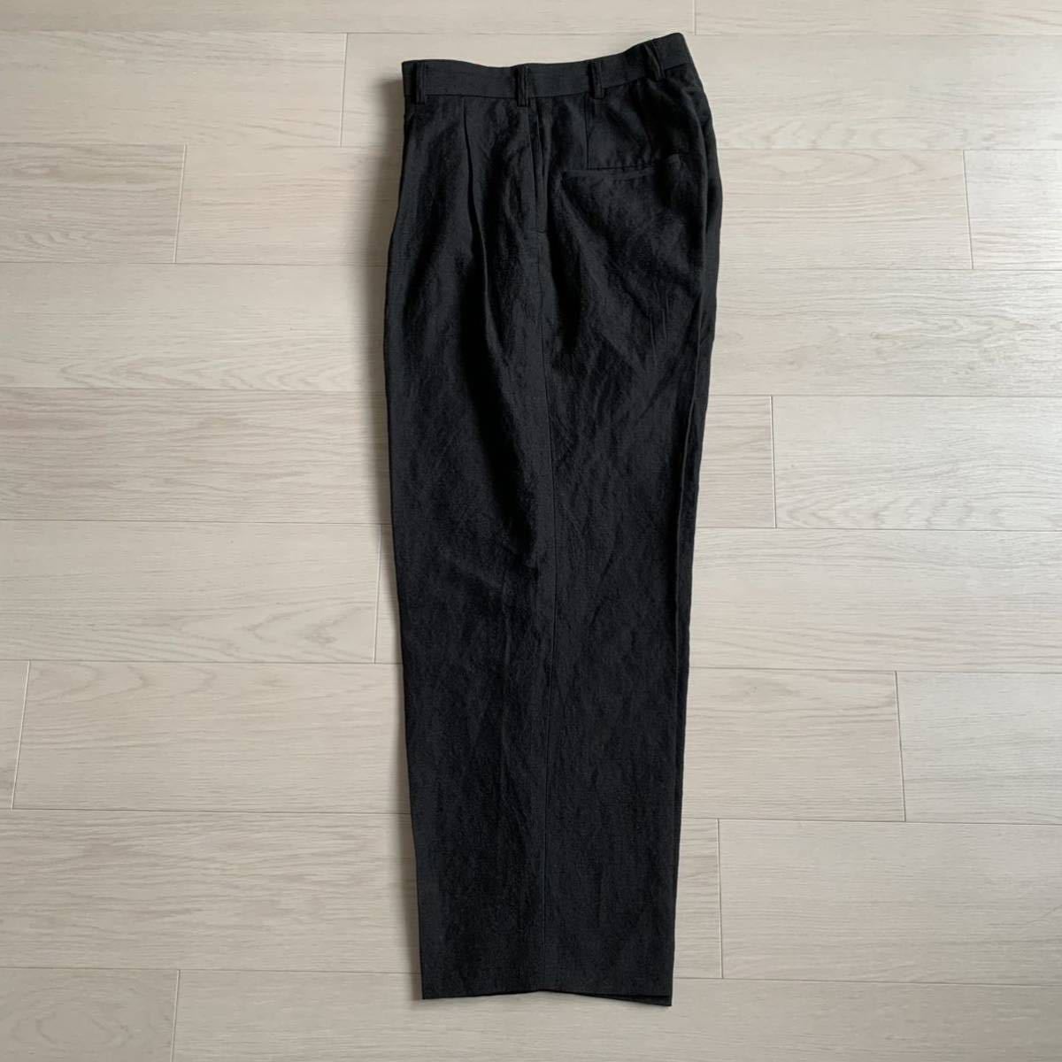 美品 21SS POLYPLOID WIDE TAPERED PANTS C 2 黒 ¥49,500 ポリプロイド 