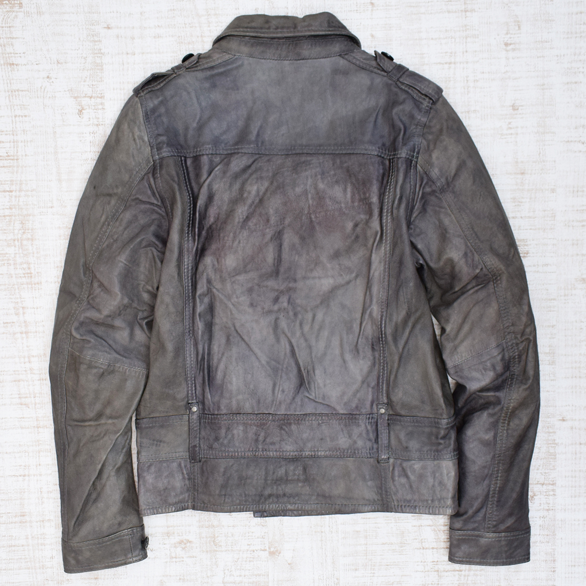 貫禄のエイジング加工☆ DIESEL ディーゼル 羊革 ラムレザージャケット