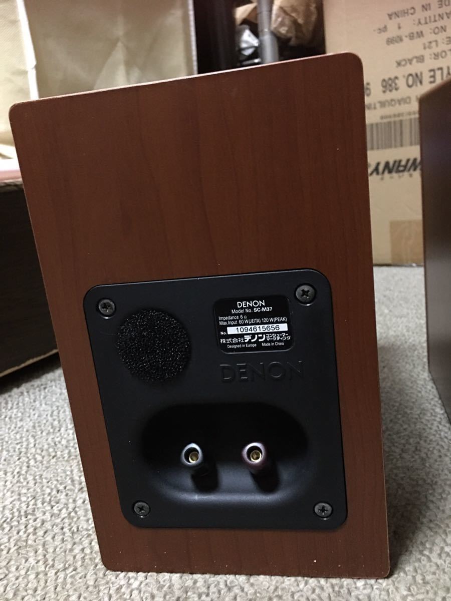 DENON SC-M37 2台1セット Denon スピーカーシステム (2台1組) 木目 SC 