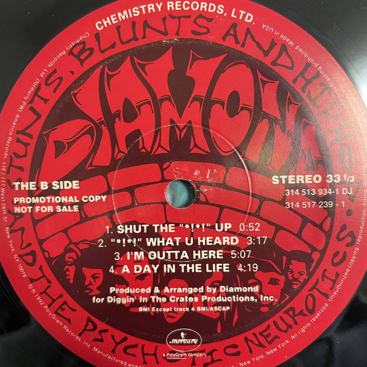 激レア】 US ORIGINAL PROMO !! DIAMOND AND THE PSYCHOTIC NEUROTIC 
