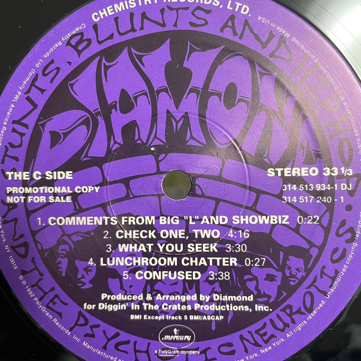 激レア】 US ORIGINAL PROMO !! DIAMOND AND THE PSYCHOTIC NEUROTIC 