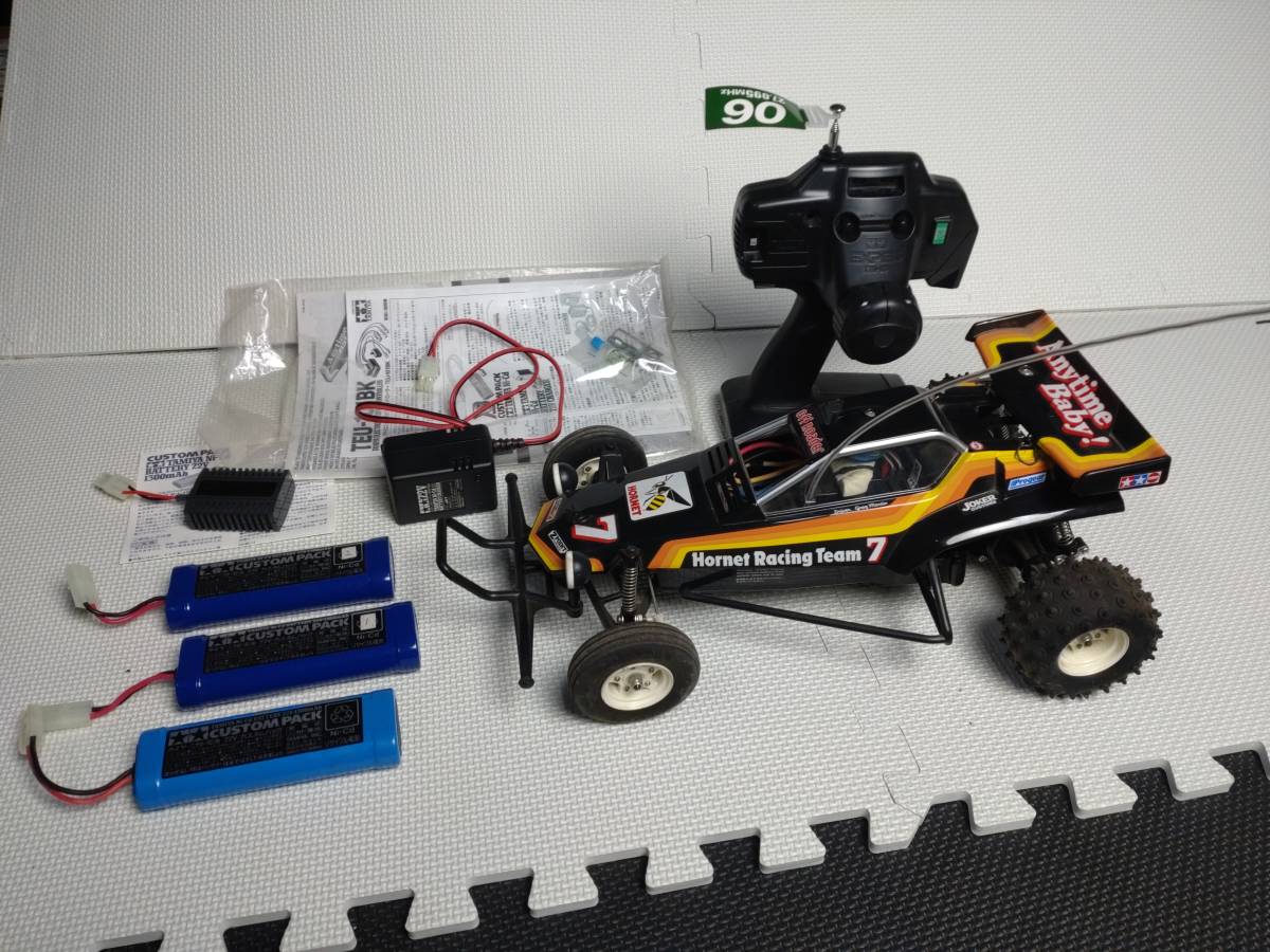 中古 田宮 ホーネット XB 追加バッテリー 2個 放電器 付 タミヤ 1/10