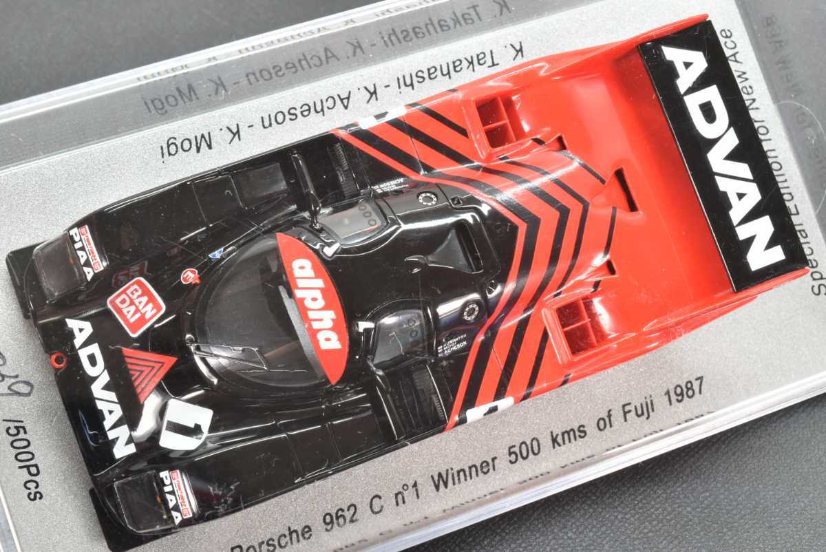 スパーク 1/43 ポルシェ 962C #1 winner 500 KMS of fuji 1987 