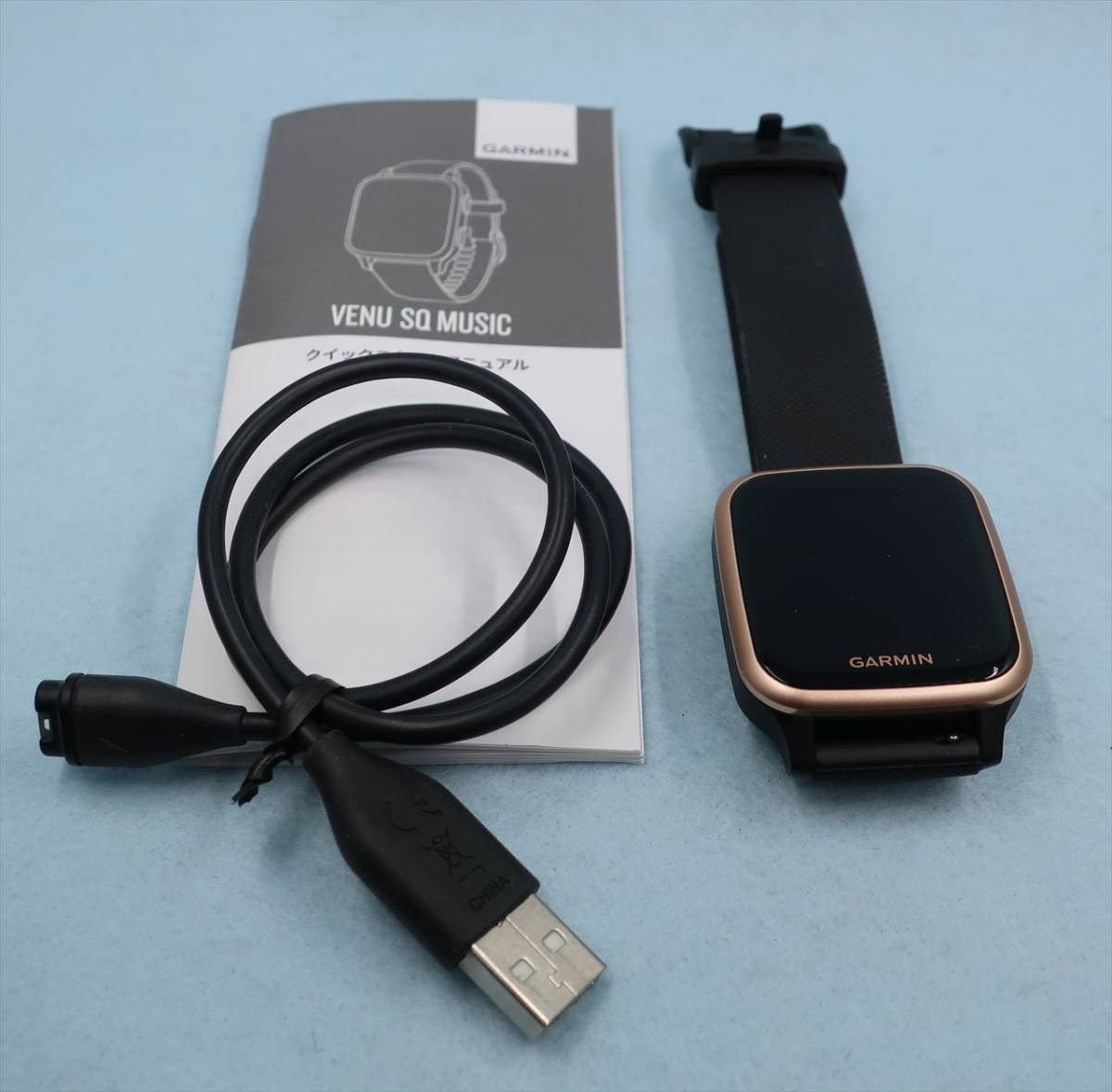 Garmin ガーミン　VENU SQ MUSIC Venu Sq Music White ウェルネスライフに導く ガーミン、GPSスマートウォッチ