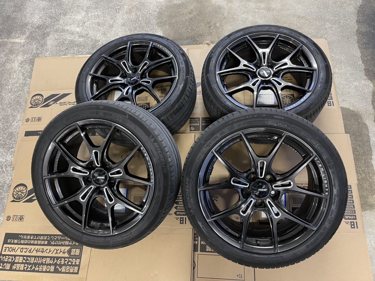 18インチ タイヤホイールセット RAYS 57FXZ 18×8J 45 5H 112 ベンツ 