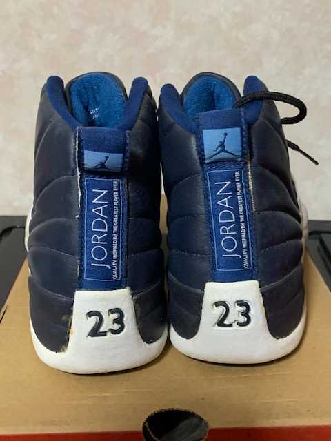 0 JORDAN AIR ORIGINAL us9 オブシディアン エアジョーダン12 紺×白