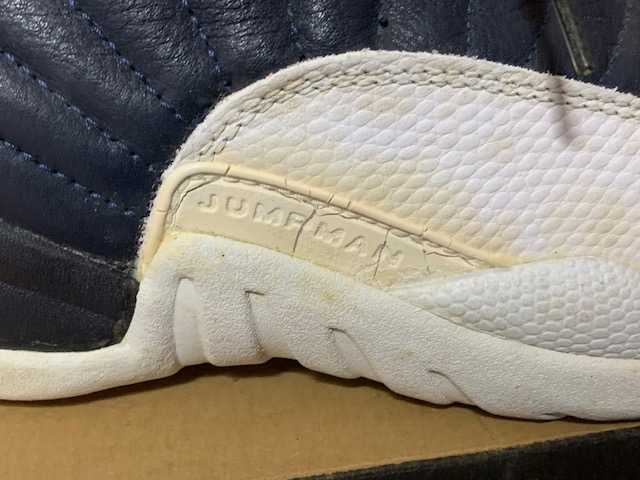 0 JORDAN AIR ORIGINAL us9 オブシディアン エアジョーダン12 紺×白