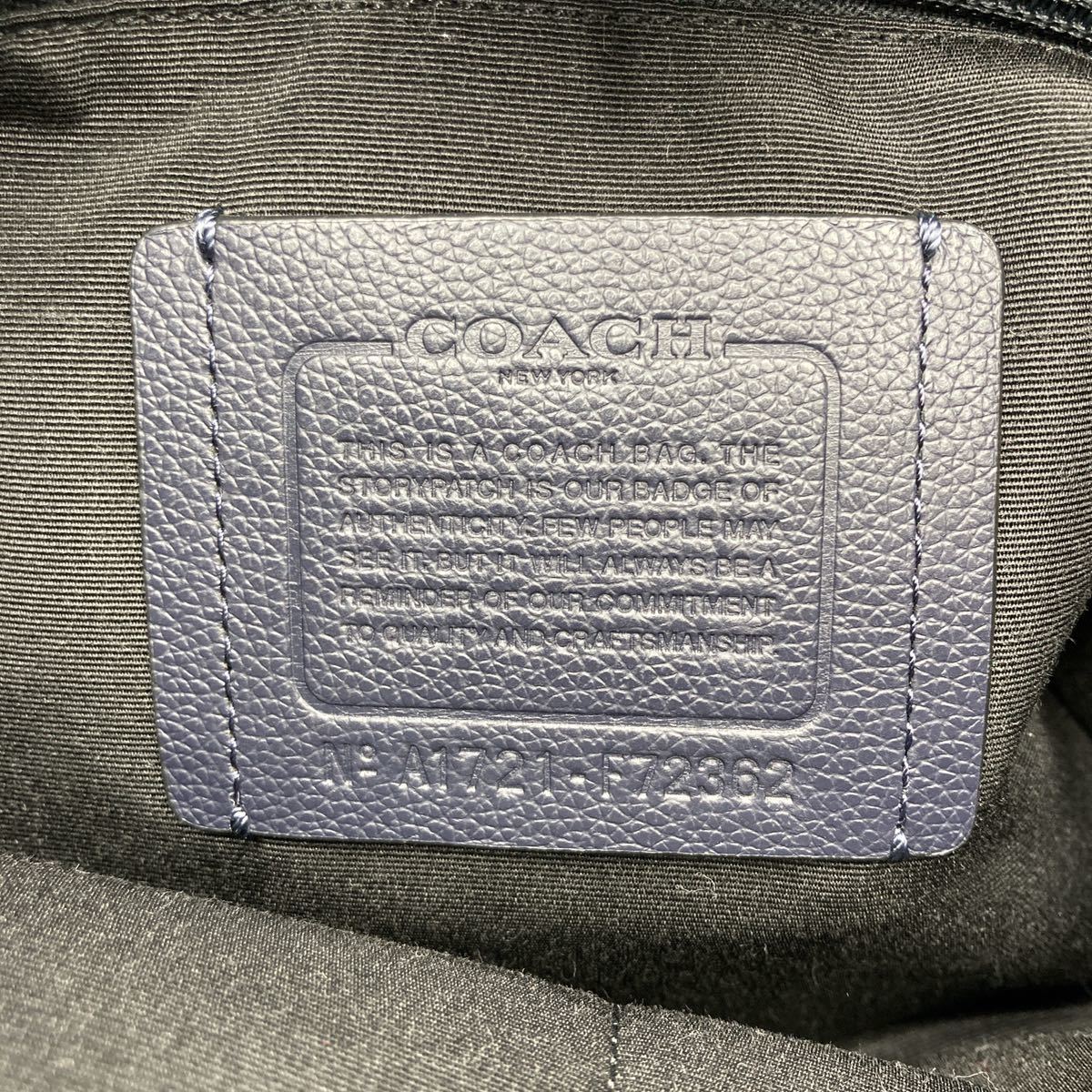 1円 【美品】 COACH コーチ ショルダーバッグ メッセンジャーバッグ オールレザー 本革 ネイビー 紺 メンズ ユニセックス 斜め掛け コーチ 1円 COACH 入手困難COACH バッグ ブランド通販のBUYMA