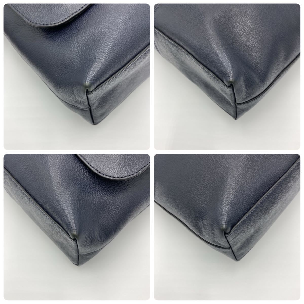 1円 【美品】 COACH コーチ ショルダーバッグ メッセンジャーバッグ オールレザー 本革 ネイビー 紺 メンズ ユニセックス 斜め掛け コーチ 1円 COACH 入手困難COACH バッグ ブランド通販のBUYMA