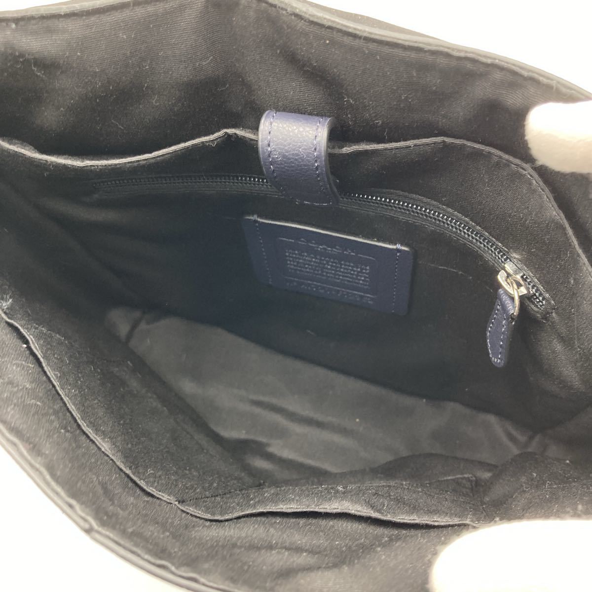 1円 【美品】 COACH コーチ ショルダーバッグ メッセンジャーバッグ オールレザー 本革 ネイビー 紺 メンズ ユニセックス 斜め掛け コーチ 1円 COACH 入手困難COACH バッグ ブランド通販のBUYMA