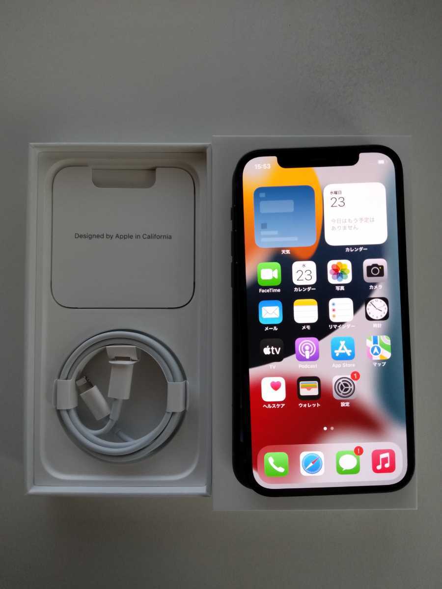 iPhone 12 64GB ブラック 本体 ※SIMロック解除済み ネットワーク利用 