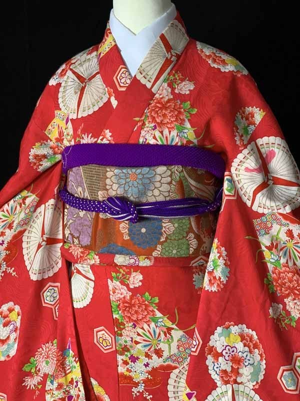 ☆きものさらさ アンティーク着物帯☆子供着物 大正ロマン 正絹 古典