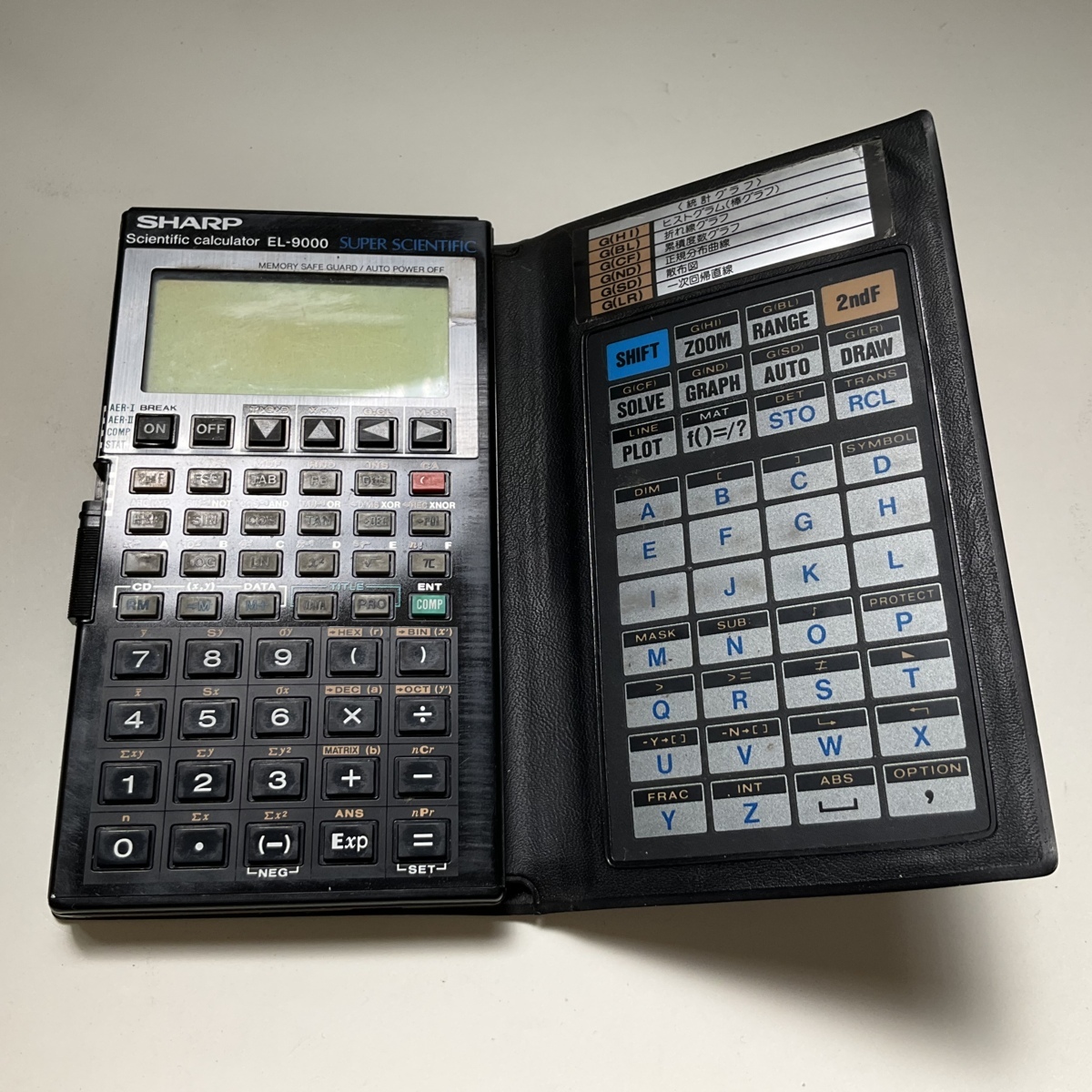 ◇SHARP シャープ 関数電卓 EL-9000 電源確認OK ジャンク品@K120 