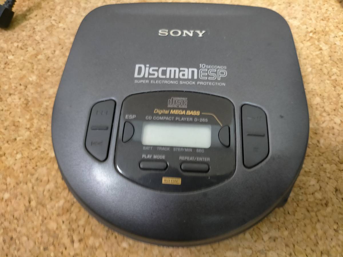 ☆SONY ソニー Discman ESP CDプレーヤーD-265 Used(CDプレーヤー