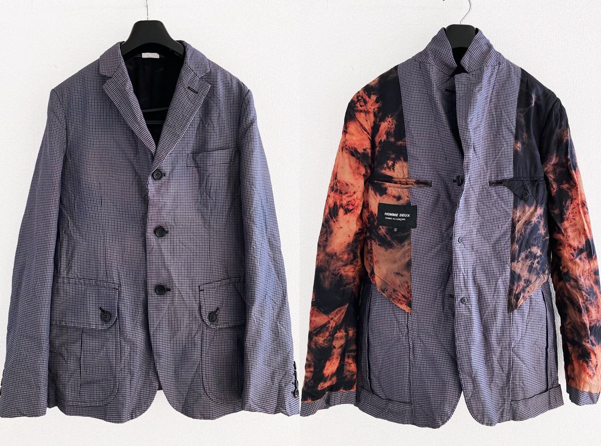 2021 COMME des GARCONS HOMME DEUX 脱色 ブリーチ加工 エステル 縮絨