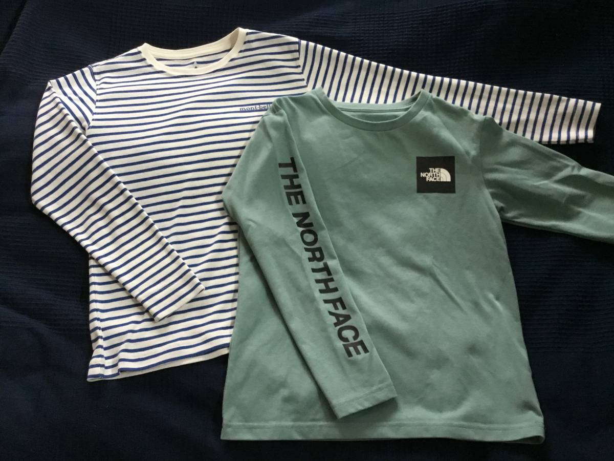 【限定SALE，豊富な】 ノースフェイス&モンベル 長袖Tシャツ2枚組 used 140サイズ(140（135～144cm）)｜売買されたオークション情報、yahooの商品情報をアーカイブ公開 - オークファン 長袖Tシャツ