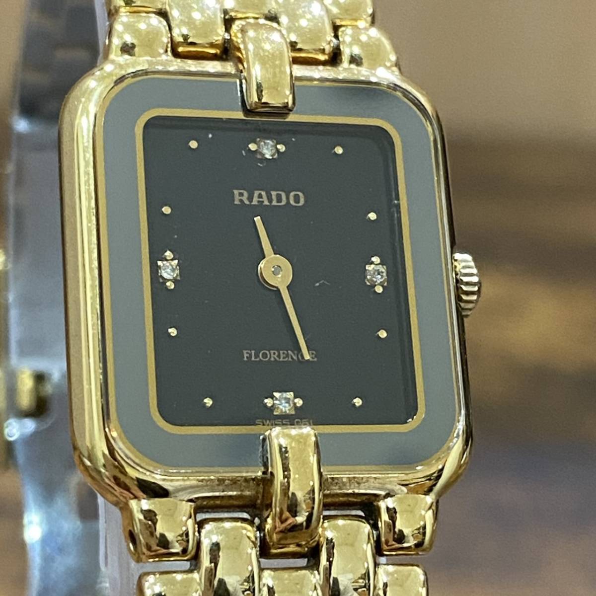 稼働品 保管品 RADO FLORENCE ラドー フローレンス クオーツ 電池式 