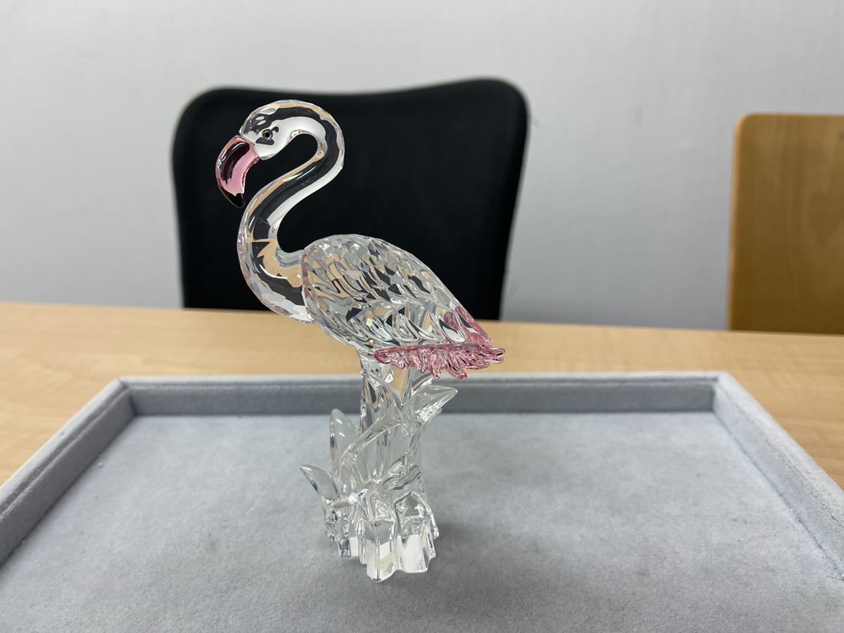 SWAROVSKI スワロフスキー フラミンゴ オブジェ 置物 フラミンゴ