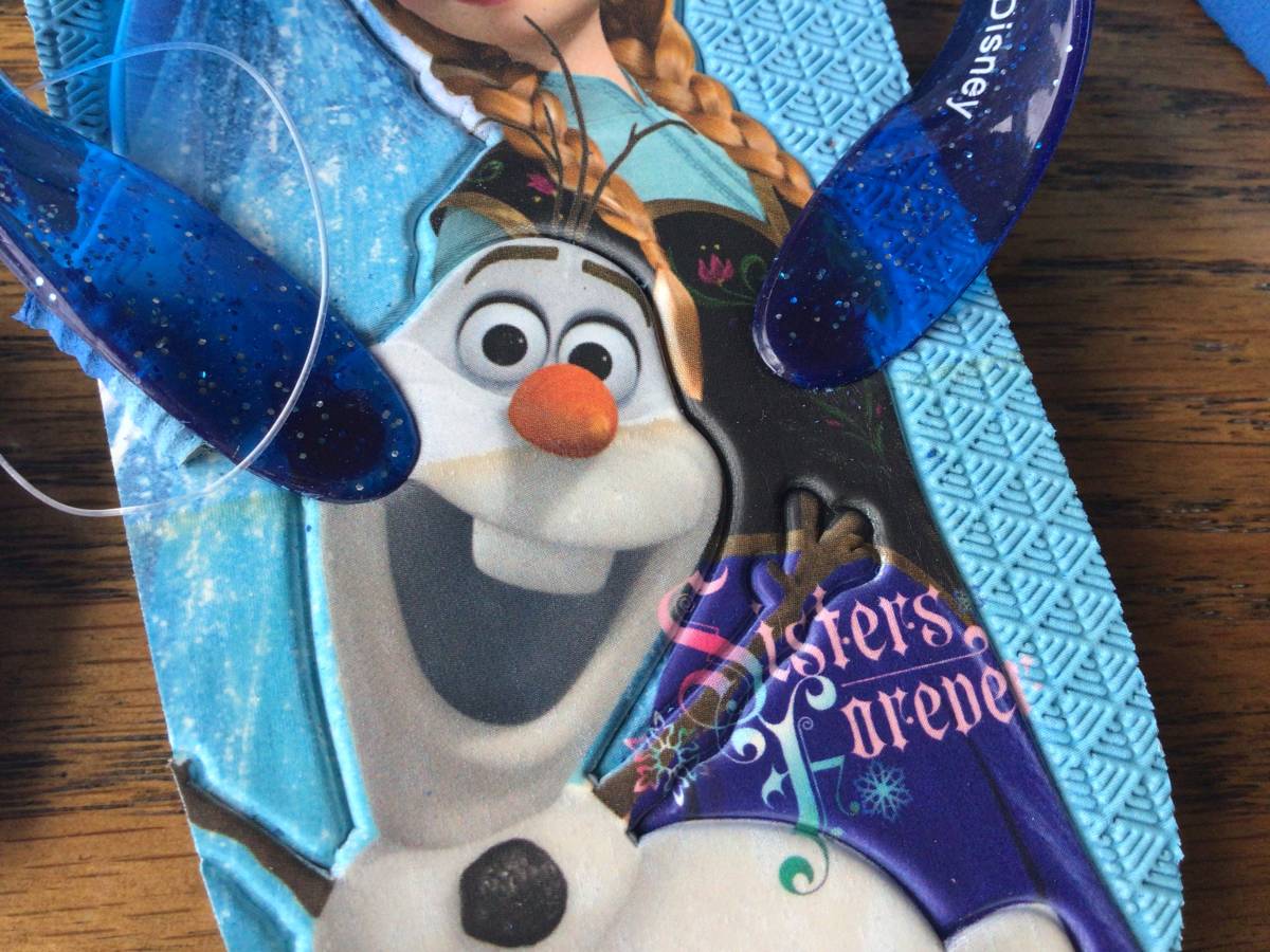 ディズニー アナと雪の女王 アナ雪 アナ エルサ オラフ 子供用 ビーチサンダル cm ブルー 水色 汚れあり cm 売買されたオークション情報 Yahooの商品情報をアーカイブ公開 オークファン Aucfan Com