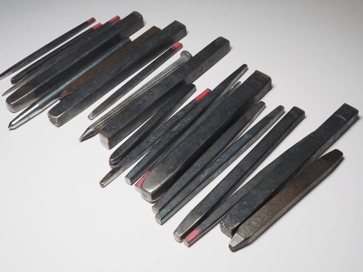 彫金 工具 タガネ 古道具 30本 彫金工具 | 公式通販 デザイン 中古工具 