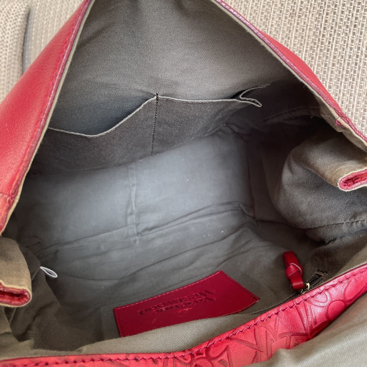 人気 1スタ vivienne westwood アーサー リュック レザー レッド