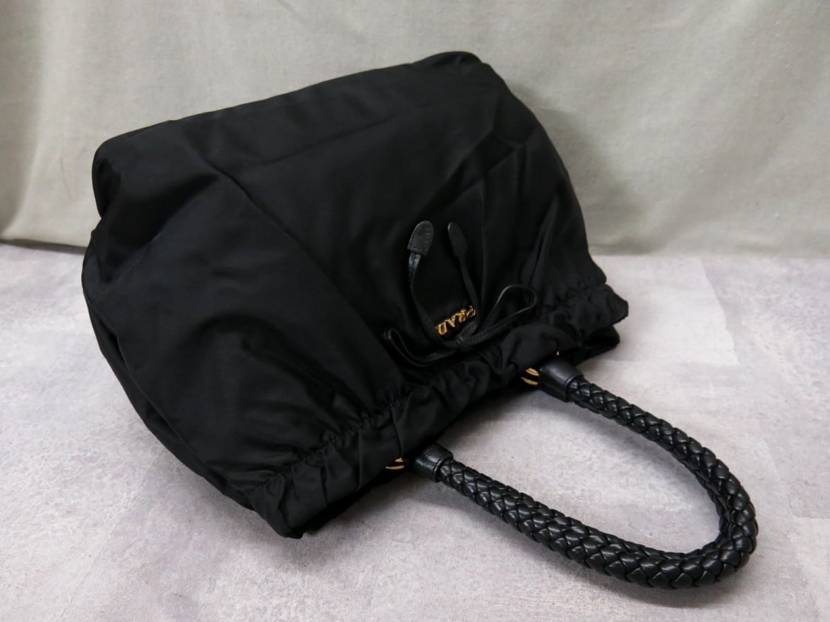 ○超美品○新品同様○PRADA プラダ○ナイロン カーフ レザー 本革 