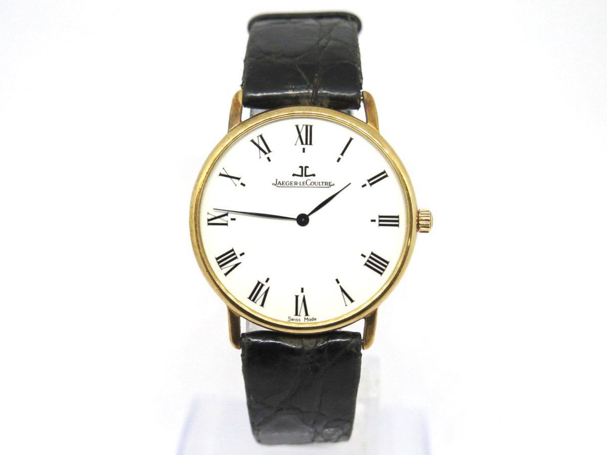 1円〓03楽市〓 JAEGER-LECOULTRE ジャガー・ルクルト K18YG メンズ QZ クオーツ 腕時計 140.111.1.N 29.2g【時計】【中古】