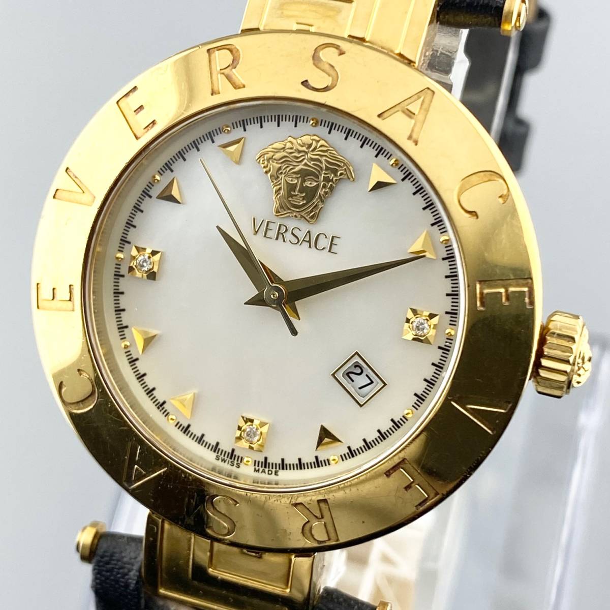 受発注 【1円スタート】VERSACE ヴェルサーチ XLQ90 メデューサ GP 