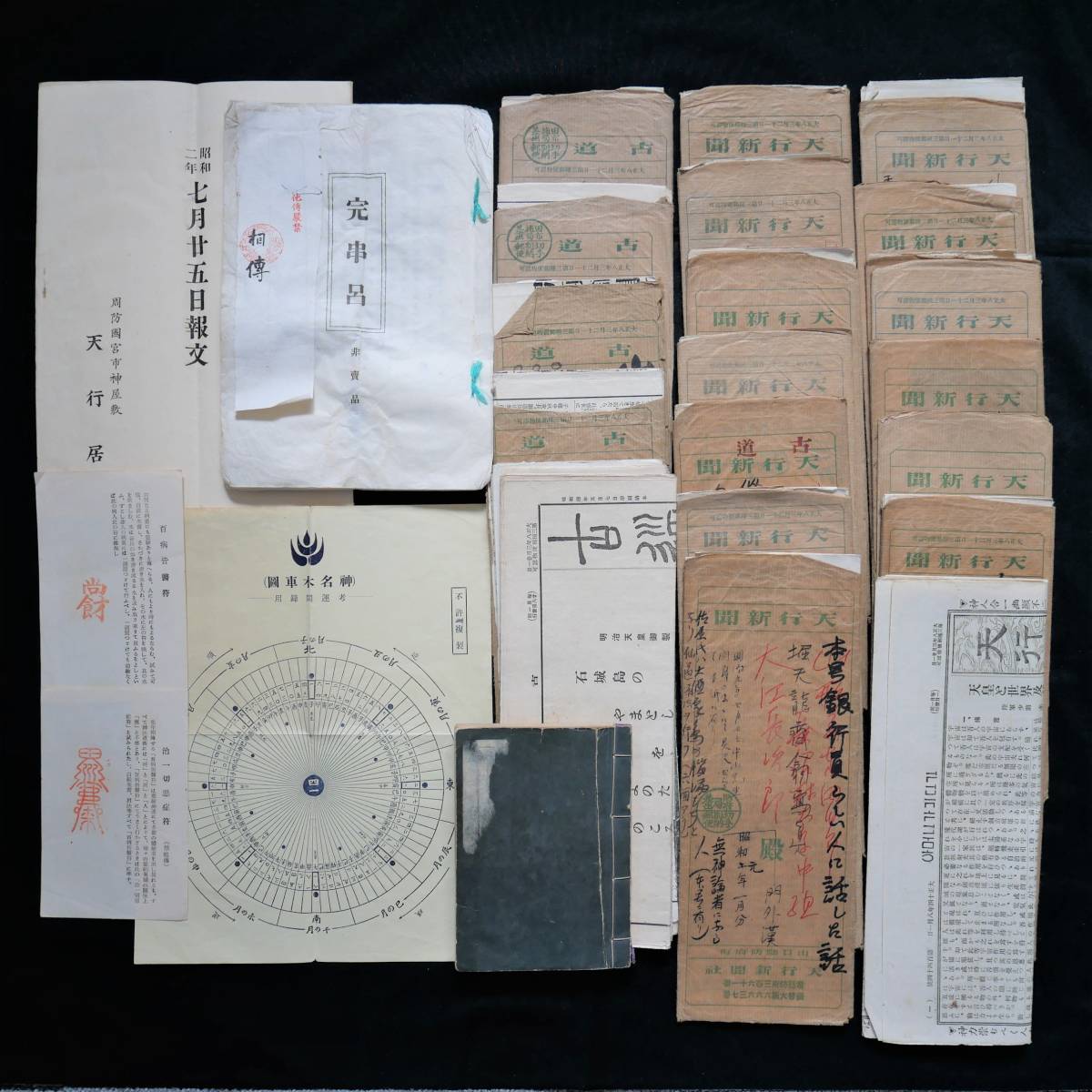 神道天行居 天行新聞 古道 数霊発秘 完串呂 護符 機関紙 宗教 霊学 友