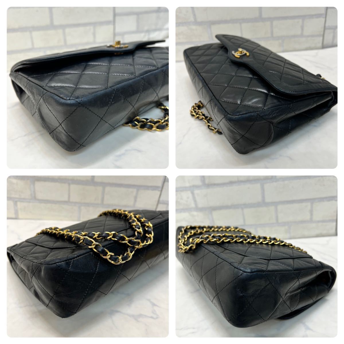 CHANEL パリ限定 マトラッセ チェーンショルダーバッグ シャネル 黒 