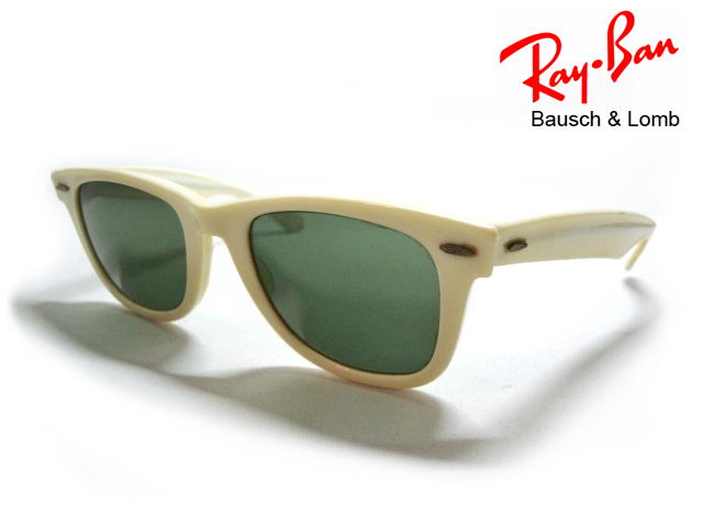 希少60s Vintage B&L RayBan WAYFARER USA製ホワイト ウェイファーラー