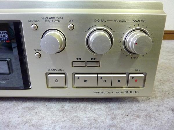 ◆ジャンク/SONY/MDデッキ MDS-JA333ES◆ MDS-JA333ES SONY ソニー Silver JUNK ジャンク扱い