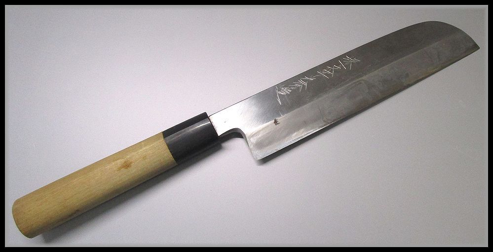 堺一文字光秀の柳包丁の中古品刃渡り28センチです
