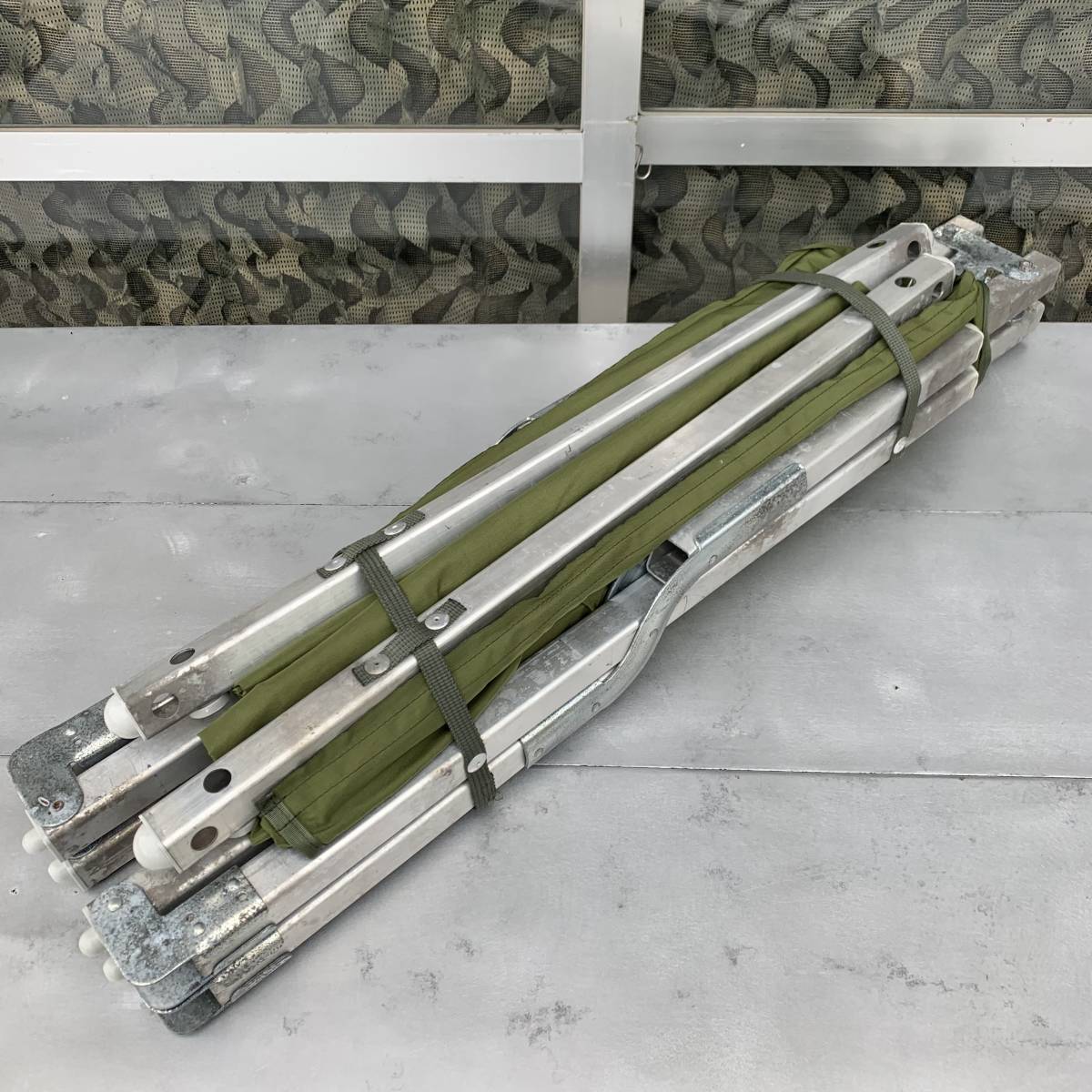 米軍実物 US GI MilitaryFoldingCot アルミコット 野戦ベッド/GIコット