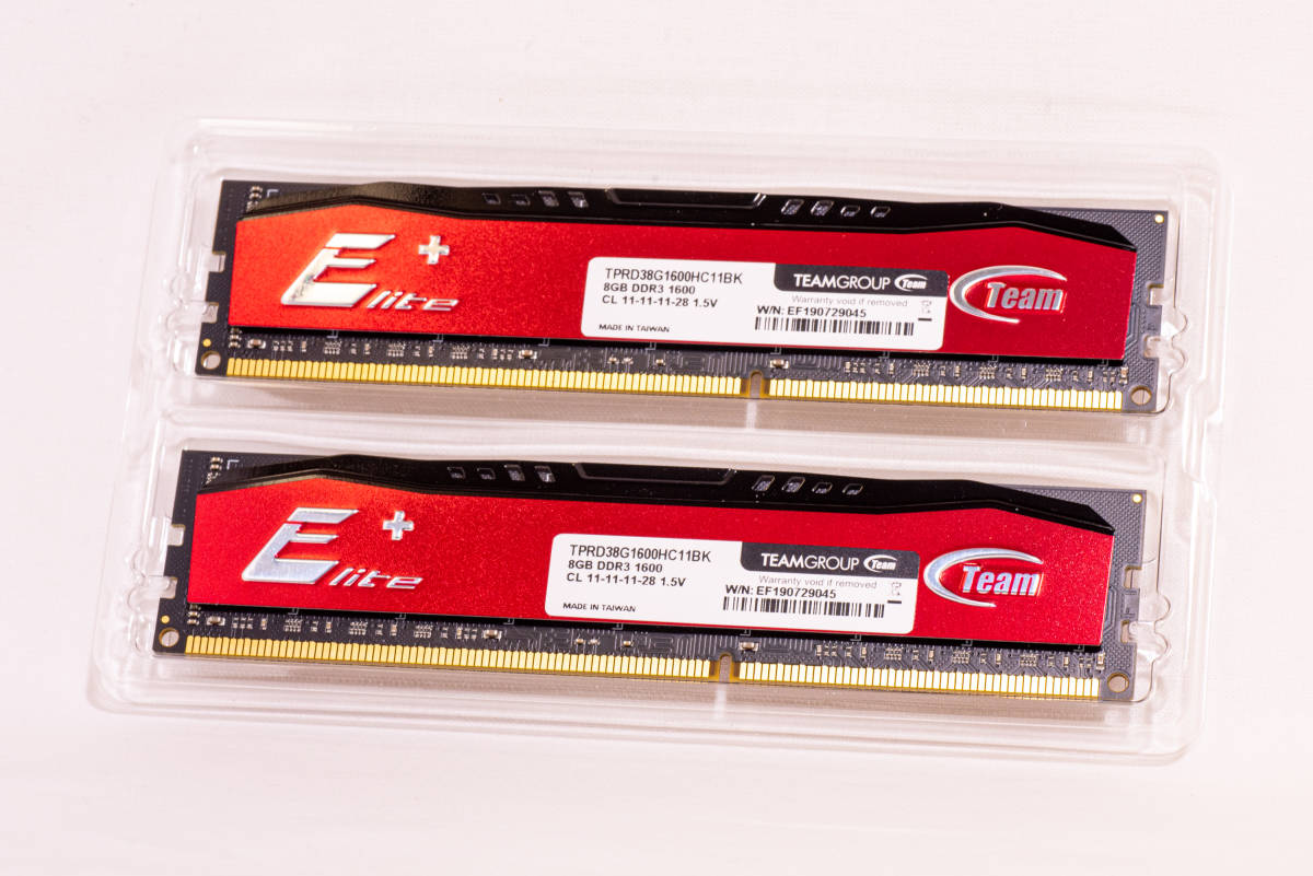 TEAMGROUP TEAMGROUP DDR3-1600MHz 16GB (8GB×2枚キット