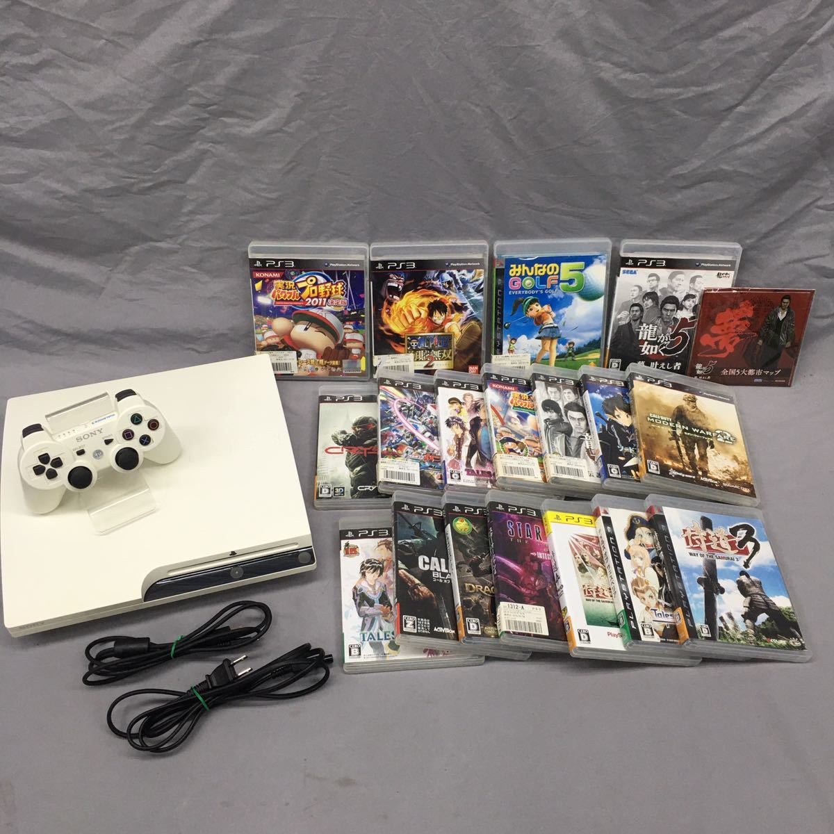 SU□ PS3 本体 コントローラー ソフト まとめて セット CECH-2500A