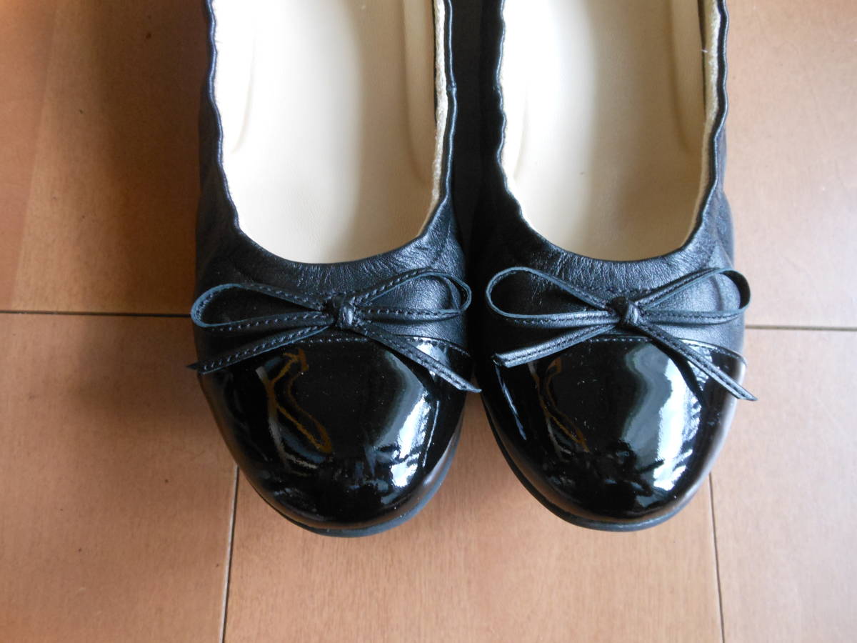 アシックス asics ペダラ pedala リボン バレシューズ パンプス 黒