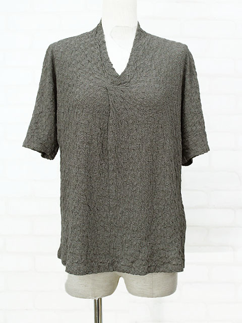 美品 ヨーガンレール コットン100％Vネック半袖ニットプルオーバー グレーM rf144 - Lehl ヨーガンレール lowrys apart LEHL）シャツ・ブラウスの買取実績一覧｜高価