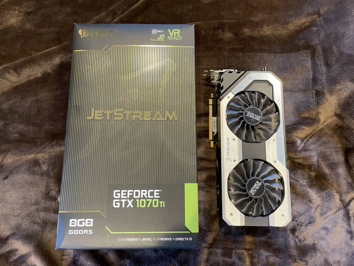 中古ジャンク】PaLiT JETSTREAM GEFORCE GTX1070TI 8GB GDDR5