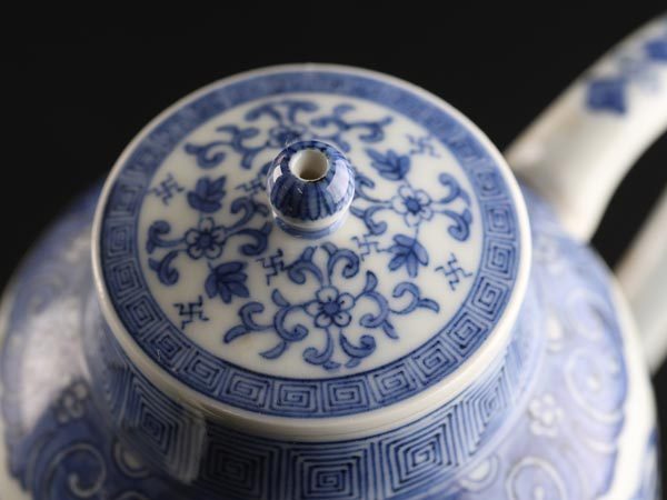春峰 水注 煎茶道具 茶道具 流】煎茶道具 平安春峰 染付水注 水次 TD676(染付)｜売買された
