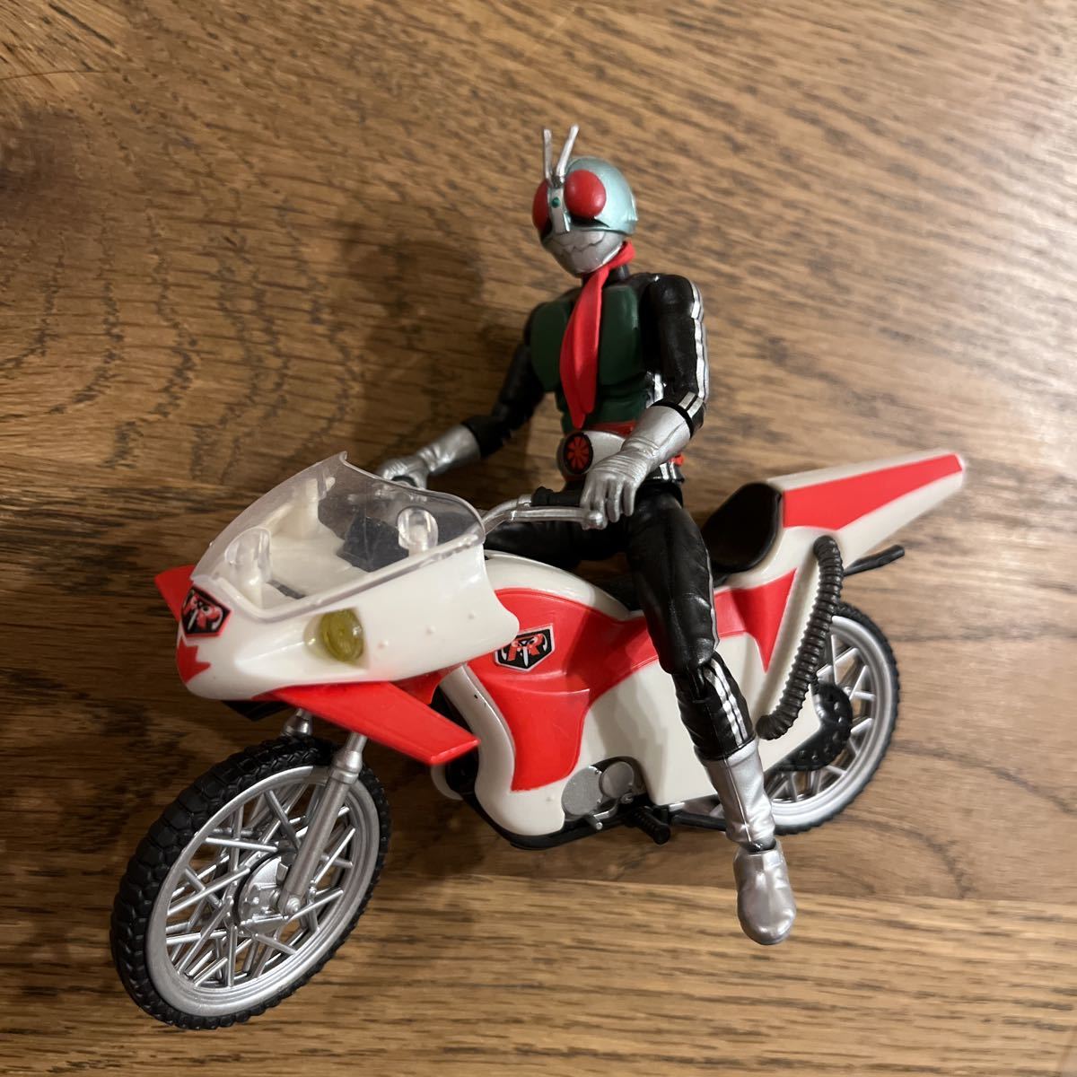 掌動 SHODO-X 仮面ライダー 新1号 新サイクロン号 中古 組立済 食玩