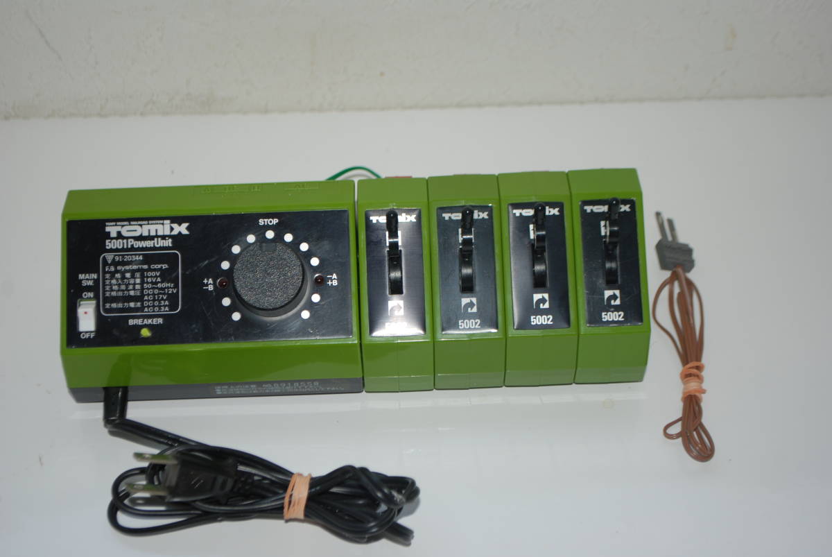 完動品 TOMIX 5001 パワーユニット＋5002 ポイントコントロール4台