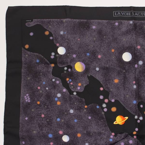 Hermes エルメス カレ90 シルクスカーフ la voie lactee 天の川  