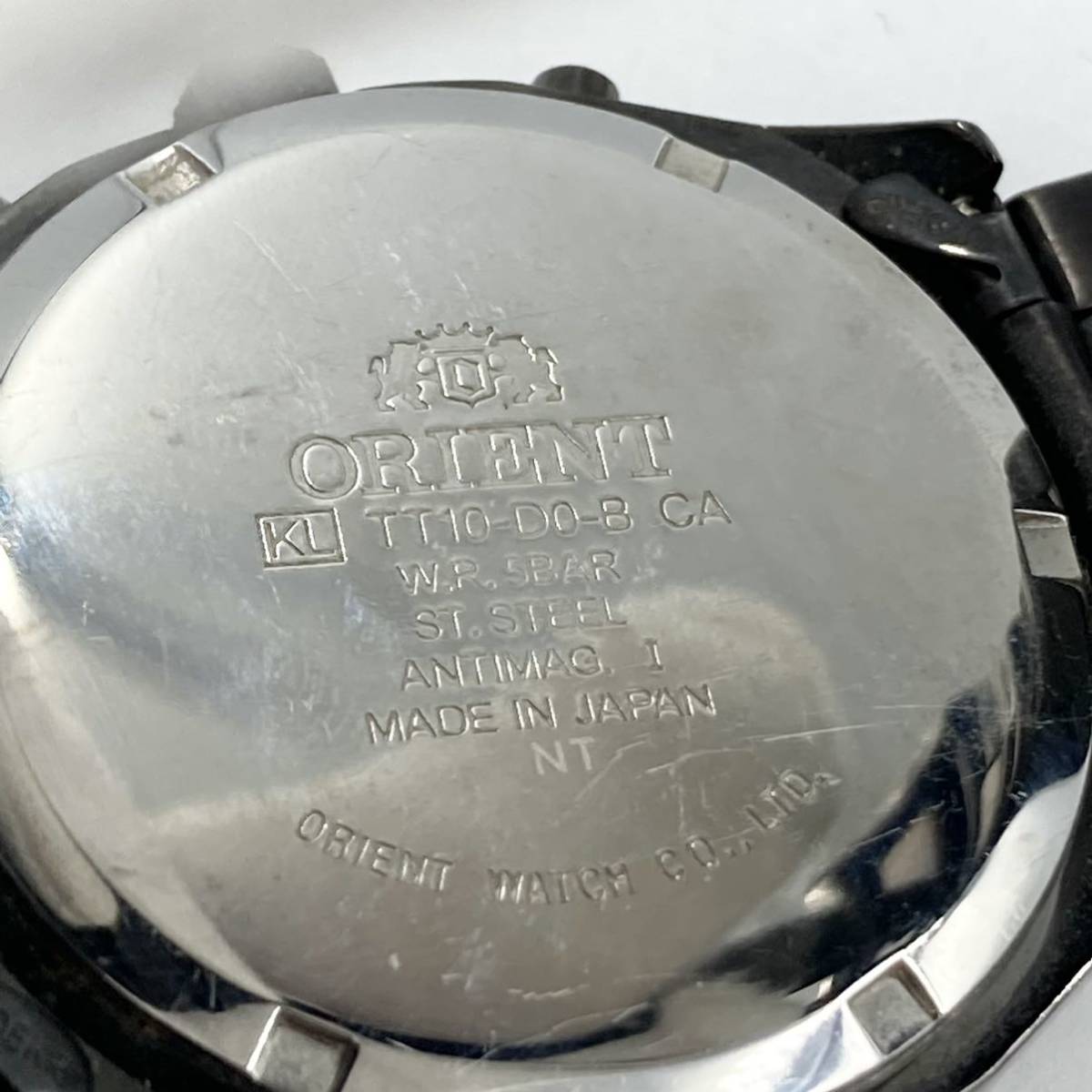 ☆ORIENT メンズ腕時計☆オリエント TT10-D0-B CA アナログ クロノ  