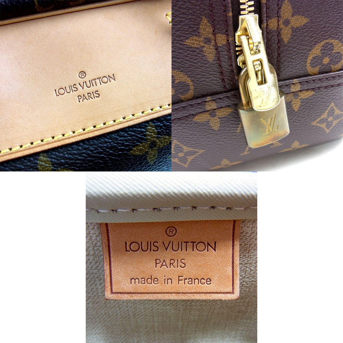 美品 ヴィトン M47270 ドーヴィル モノグラム ハンドバッグ Louis Vuitton 〓 ドーヴィル モノグラム M47270 ボストン 美品☆ルイヴィトン チャーム