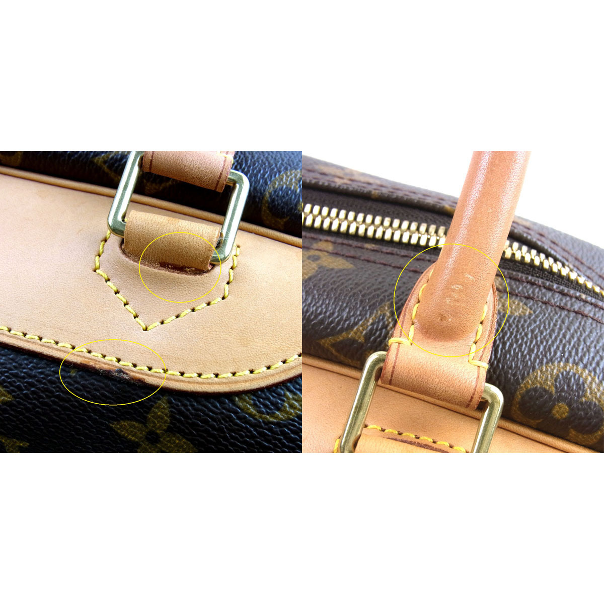 美品 ヴィトン M47270 ドーヴィル モノグラム ハンドバッグ Louis Vuitton 〓 ドーヴィル モノグラム M47270 ボストン 美品☆ルイヴィトン チャーム