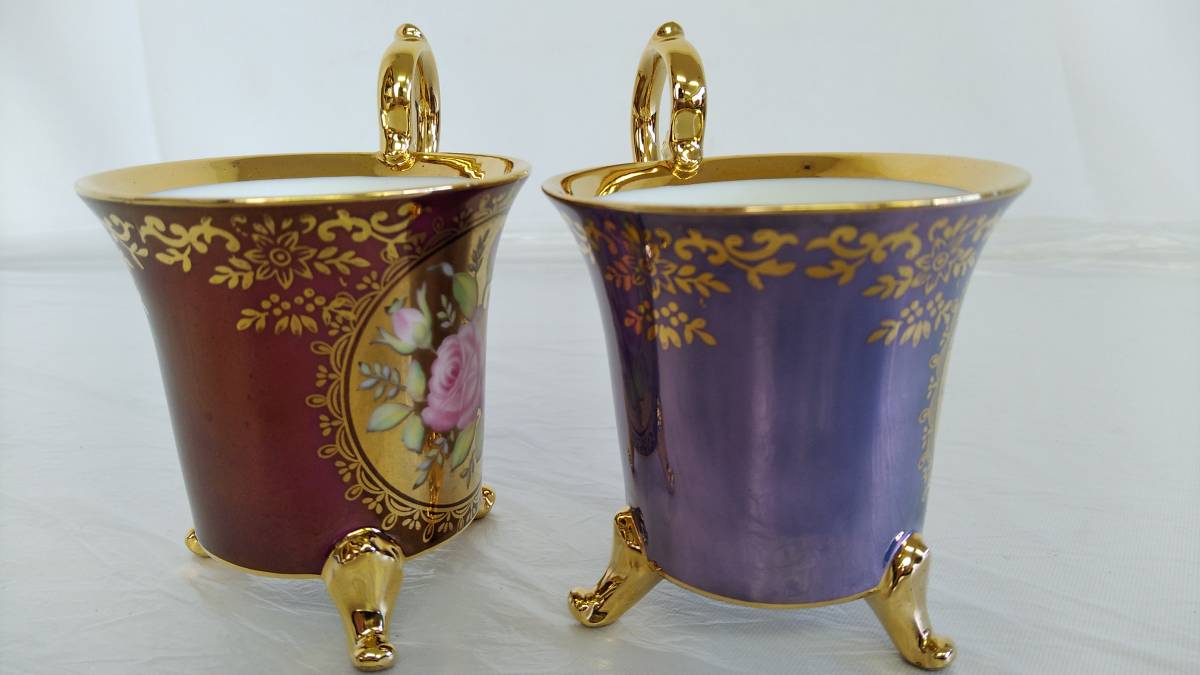 大橋陶器 OHASHI CHINA 2508-149 猫脚カップ 3種5客 デミタスカップ＆