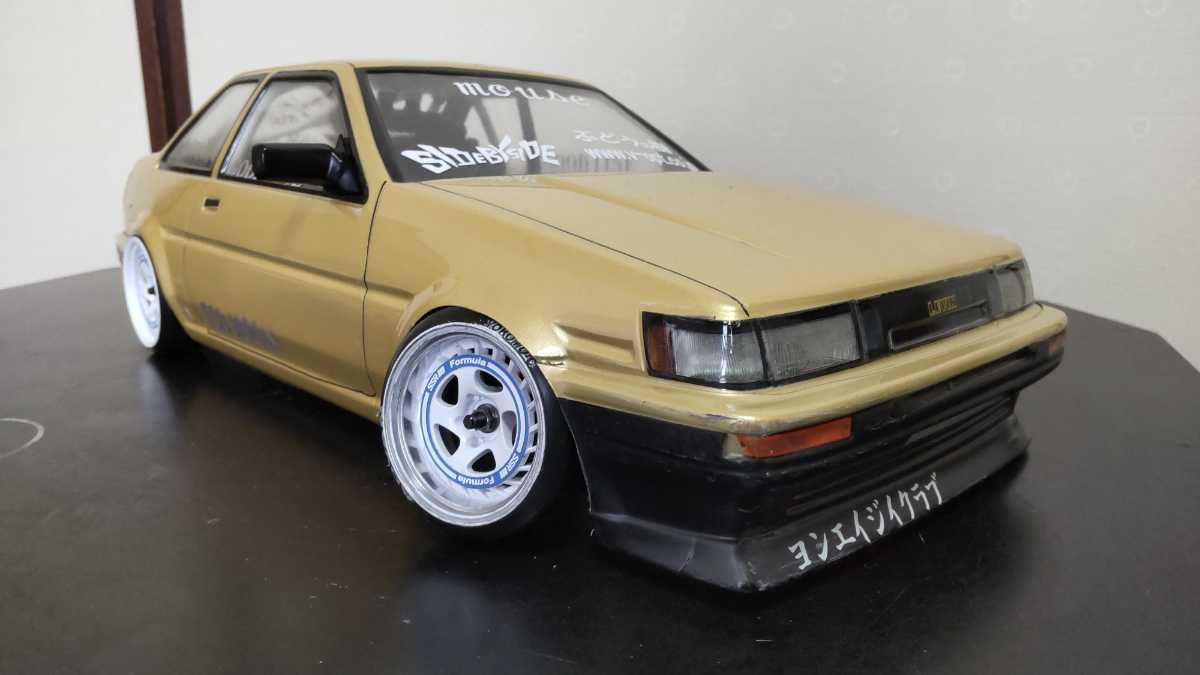 AE86 レビン ラジドリ ボディ AE86 ボディ AE86レビン rc トレノ 14Eの