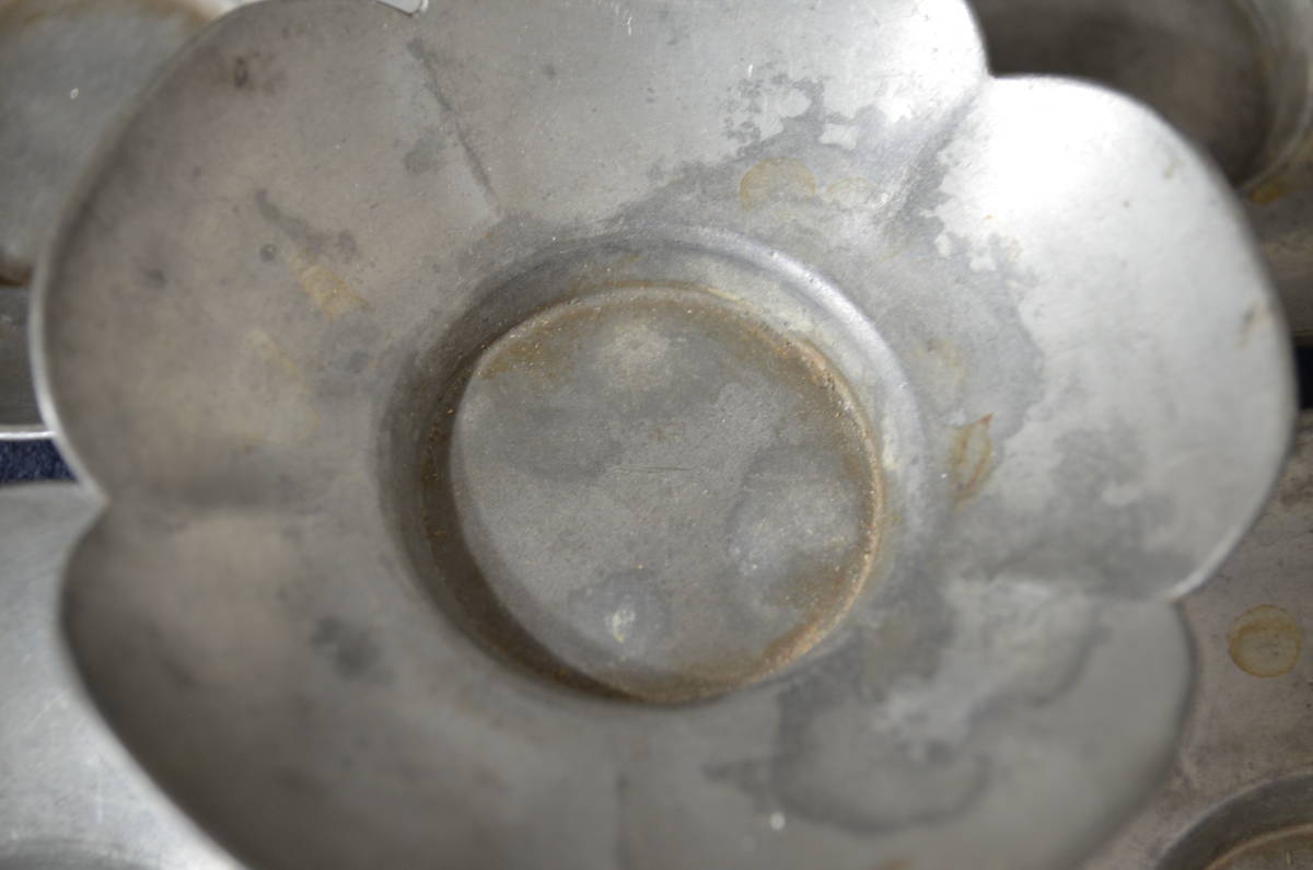 ☆時代物 中国美術 天元真點包用 錫製 茶托 五客 在銘☆ 西元1616年